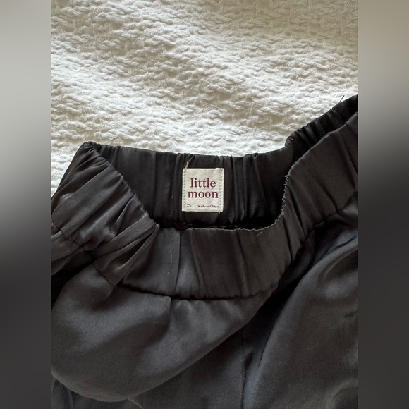 Aritzia Little Moon Black Silk Shorts in Size XS - Picture 3 of 3